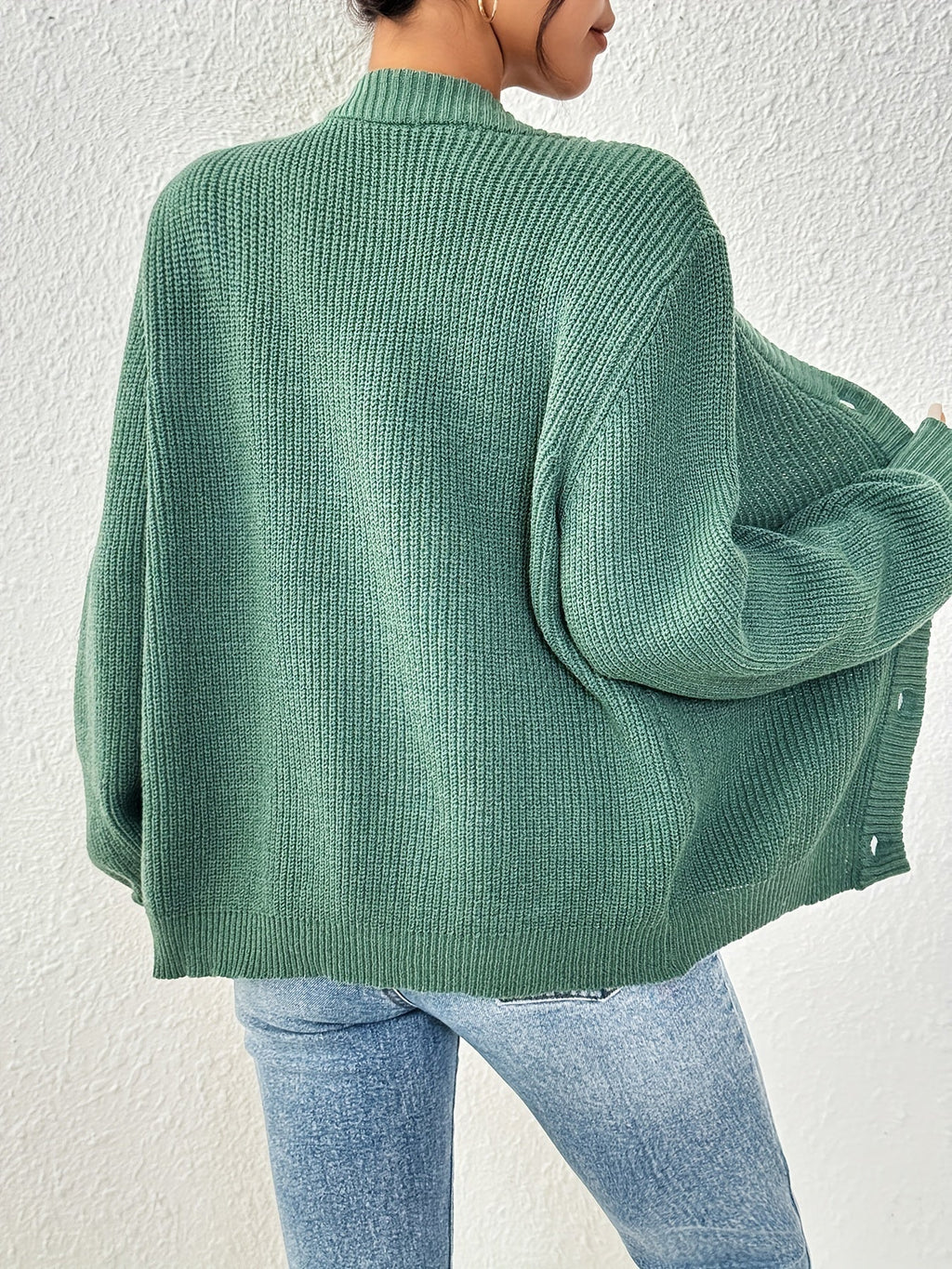 Winifred | Ontspannen Knopen-Voorkant Cardigan