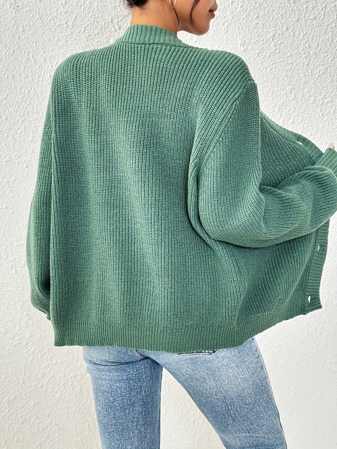 Winifred | Ontspannen Knopen-Voorkant Cardigan
