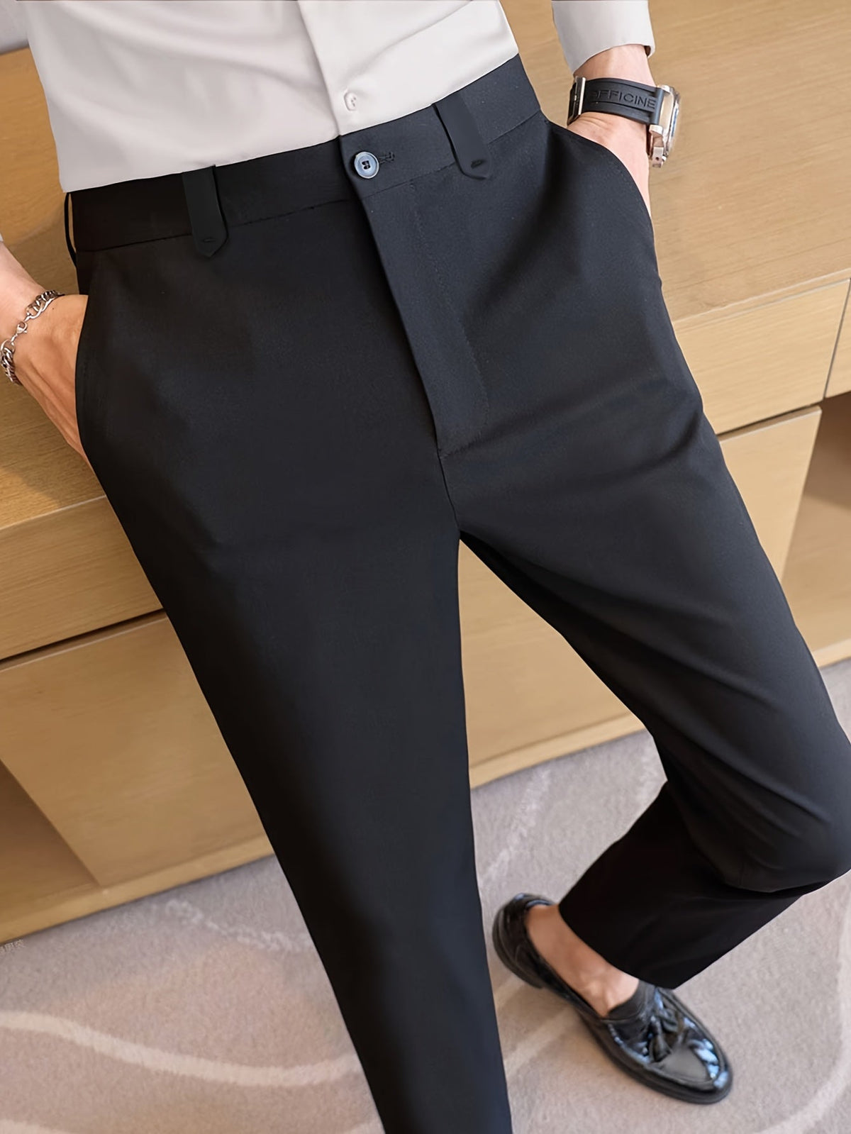 Foster | Op Maat Gemaakte Rechte Dress Trousers