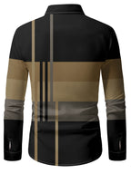 Nathan | Verfijnde Colorblock Overhemd met Knopen