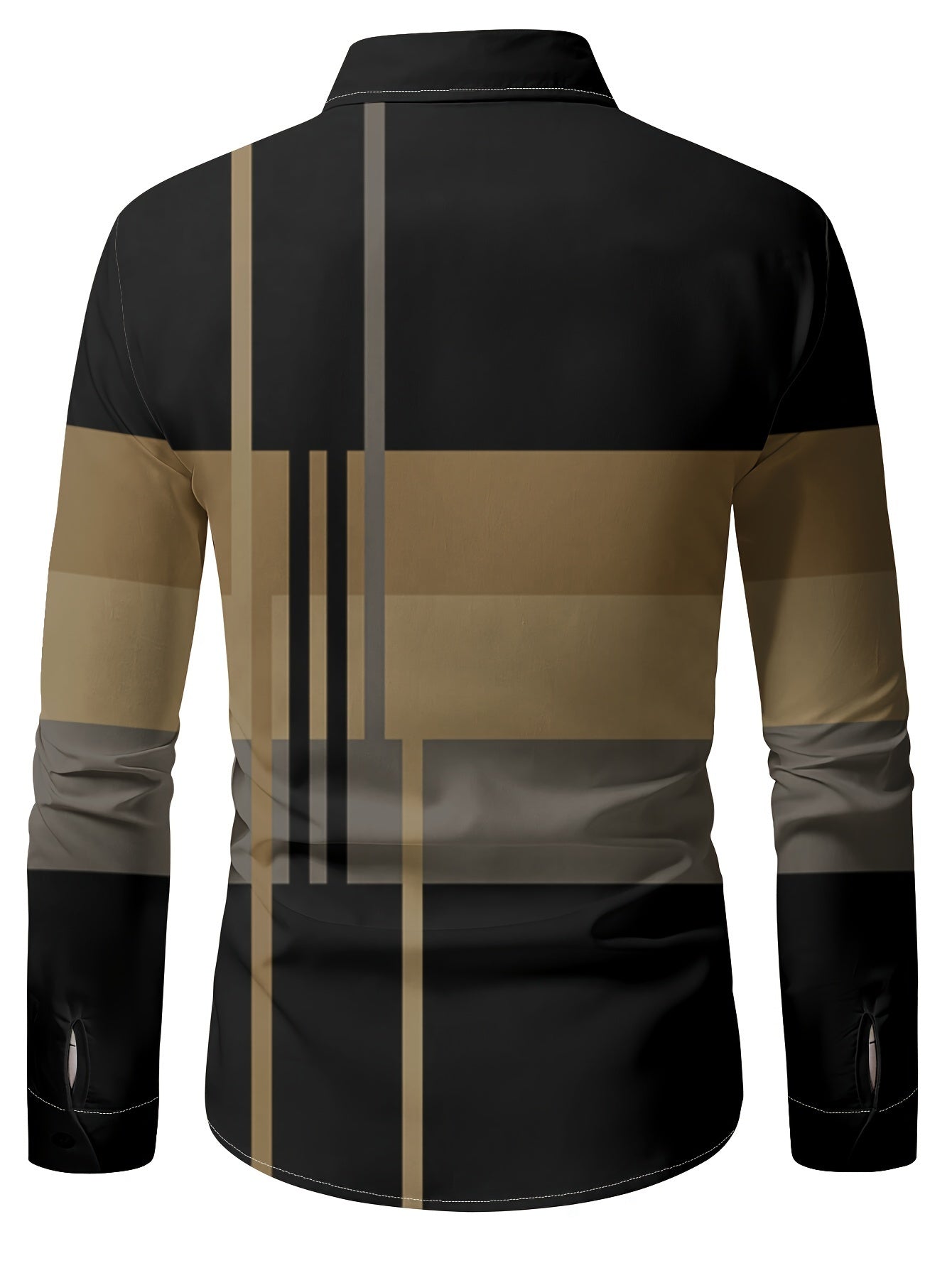 Nathan | Verfijnde Colorblock Overhemd met Knopen