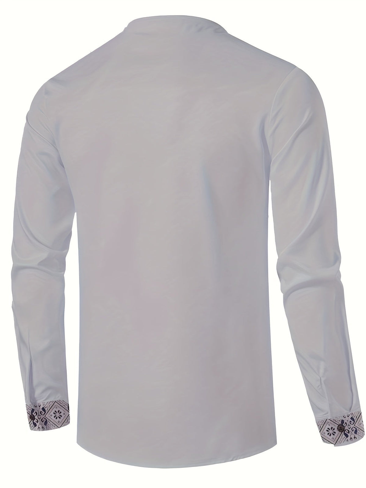 Rafael | Patroon Stand-Collar Henley Shirt