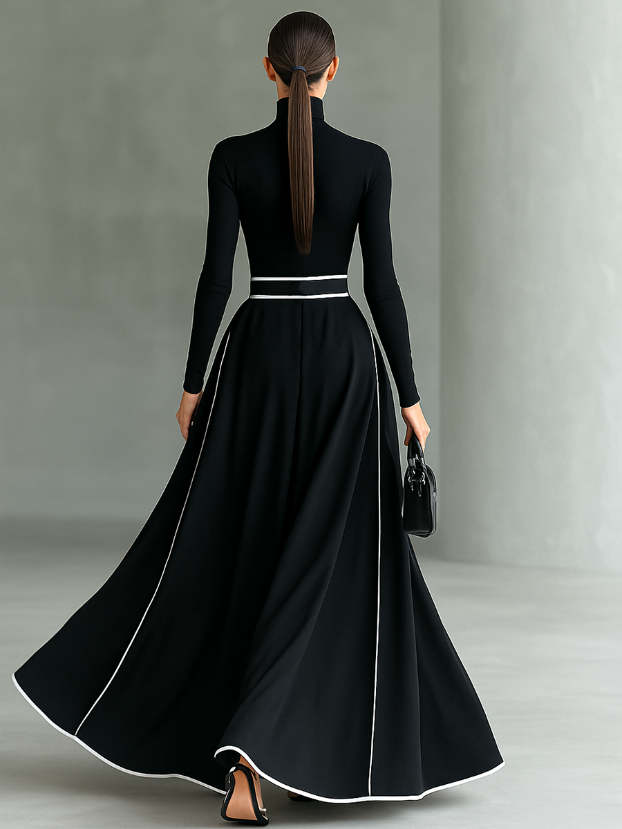 Rachelle™ Lange Mouwen Maxi Jurk + Gratis Ceintuur