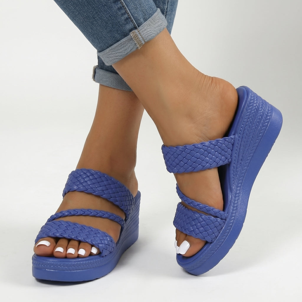 WINIFRED | GEVLOCHTEN BAND SANDALEN