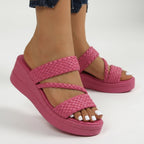WINIFRED | GEVLOCHTEN BAND SANDALEN