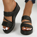 WINIFRED | GEVLOCHTEN BAND SANDALEN