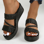WINIFRED | GEVLOCHTEN BAND SANDALEN