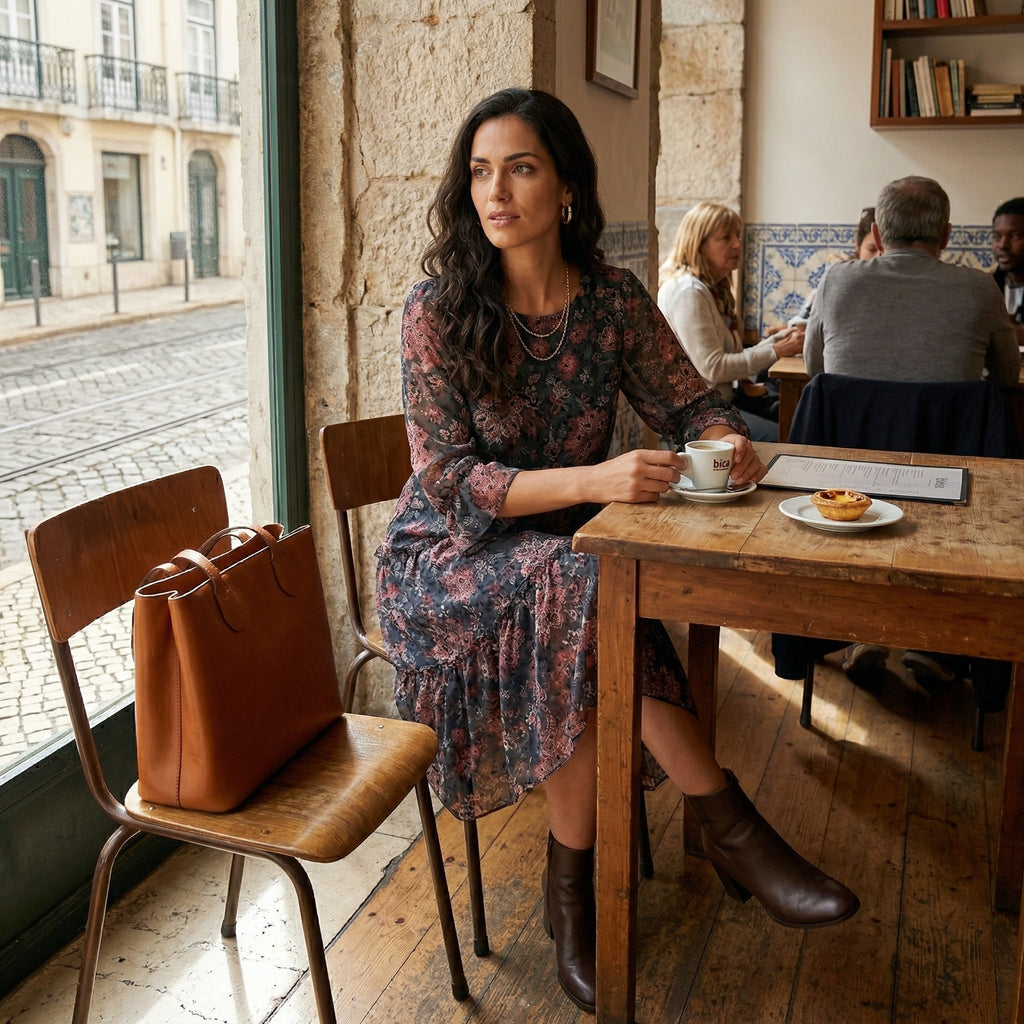 NOREEN | PAISLEY PRINT CHIFFON MIDI JURK MET BUIKBEDDEKKING