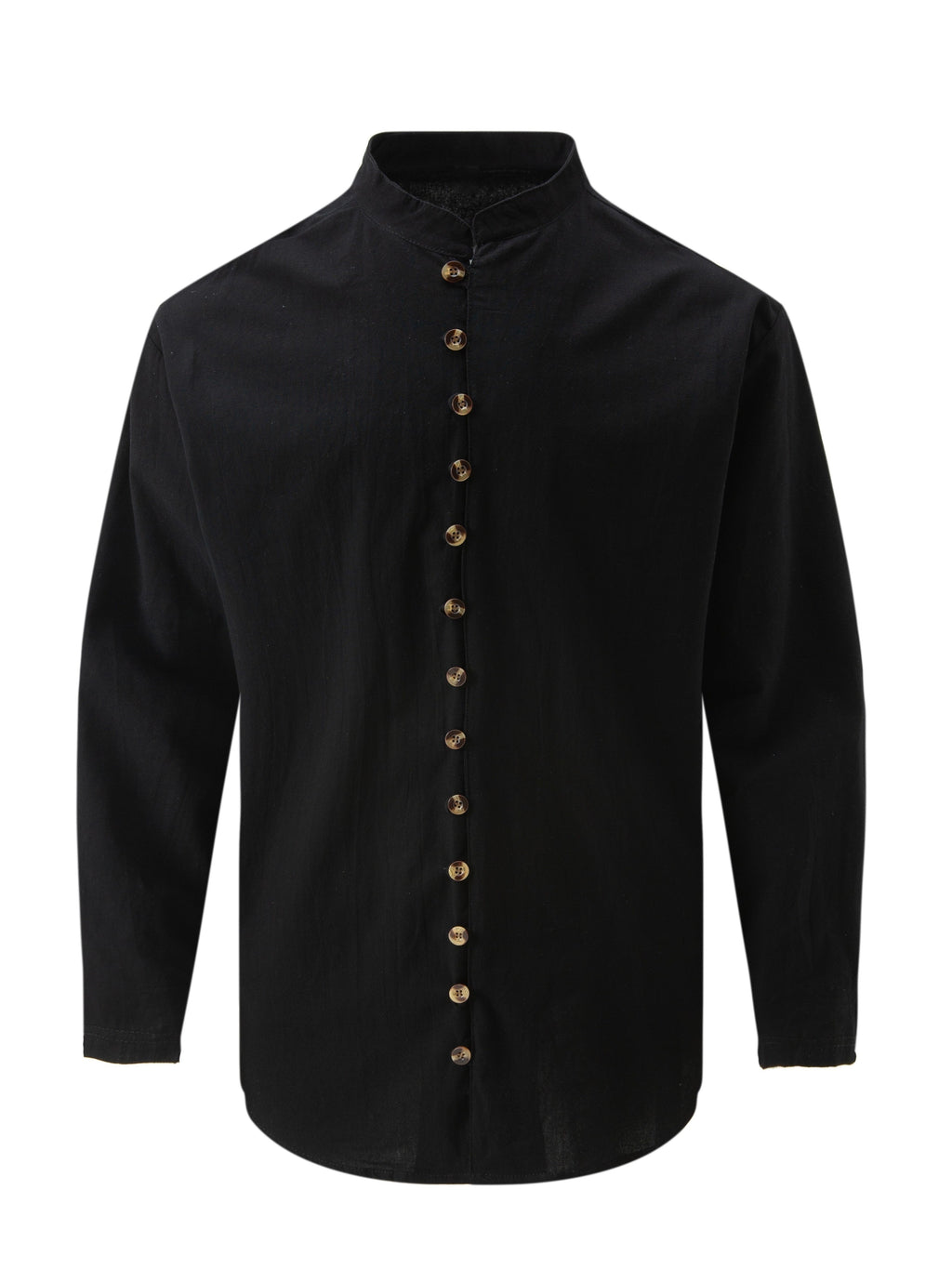 Grant | Ontspannen Staande Kraag Shirt