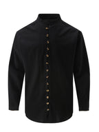 Grant | Ontspannen Staande Kraag Shirt