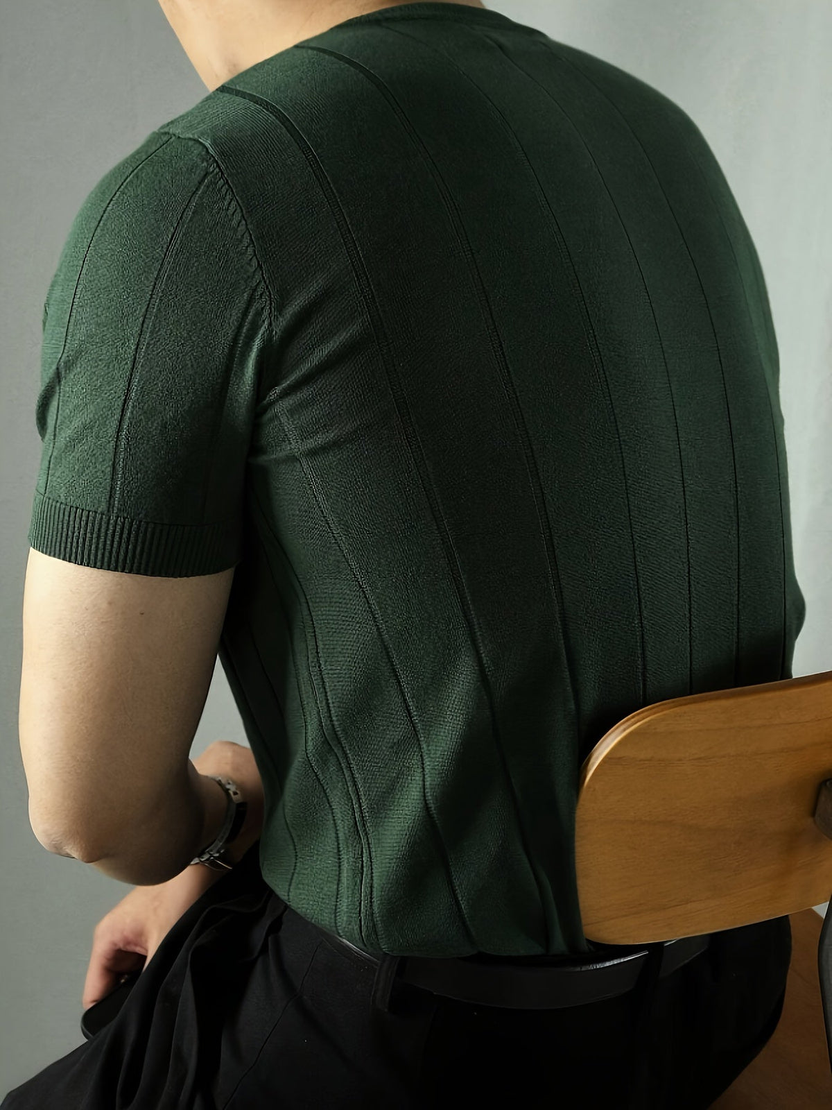 Landon | Geribbelde Korte Mouwen Top