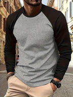 Roman | Twee-Tone Raglan Lange Mouwen Top