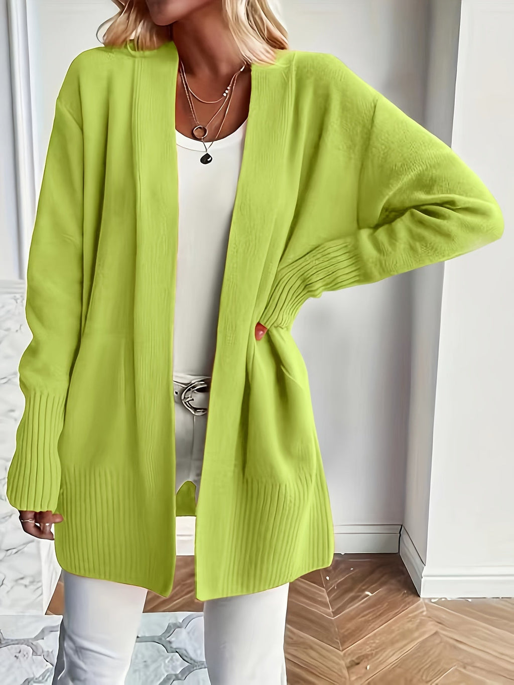 Charlotte | Gelaagde Open-Front Cardigan