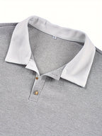Donovan | Textured Longsleeve Polo Shirt