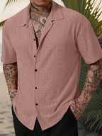 Elias | Textured Camp-Collar Shirt