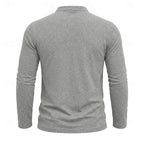 Landon | Klassieke Lange Mouwen Henley Shirt