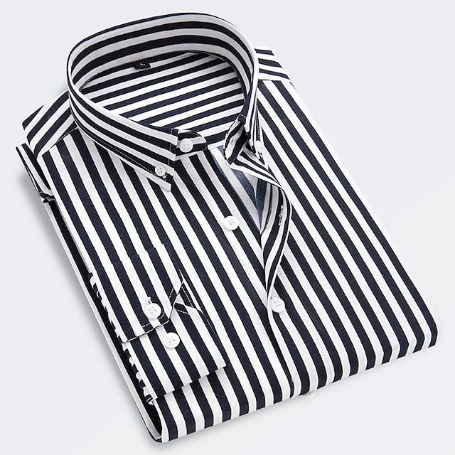 Gregory | Verfijnd Gestreept Dagelijks Shirt