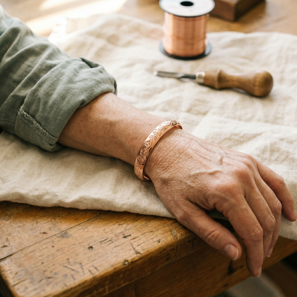 Vera's Bloom Koperen Armband