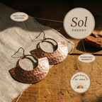 Vera's Sol Koper Oorbellen