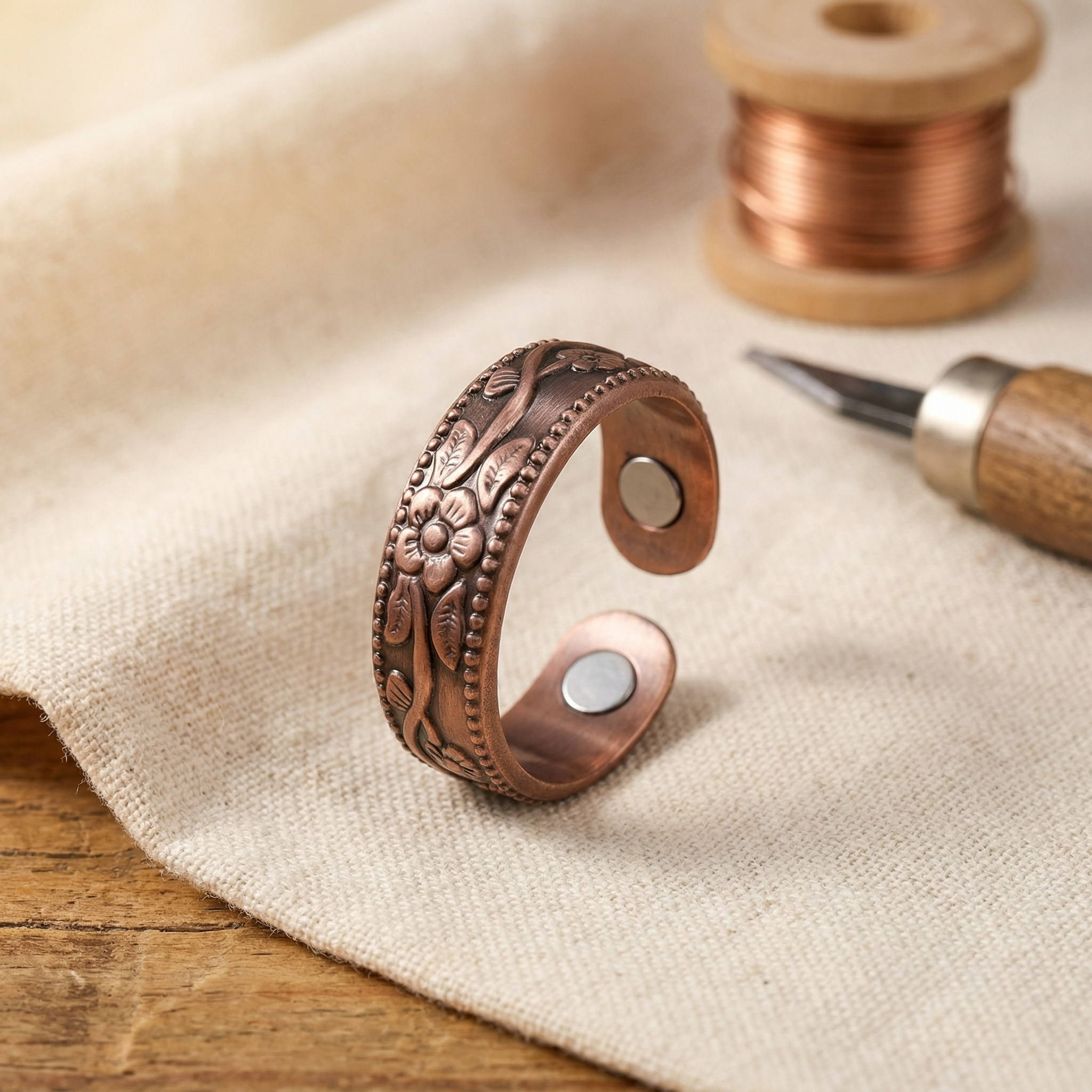 Vera's Petal Koperen Ring