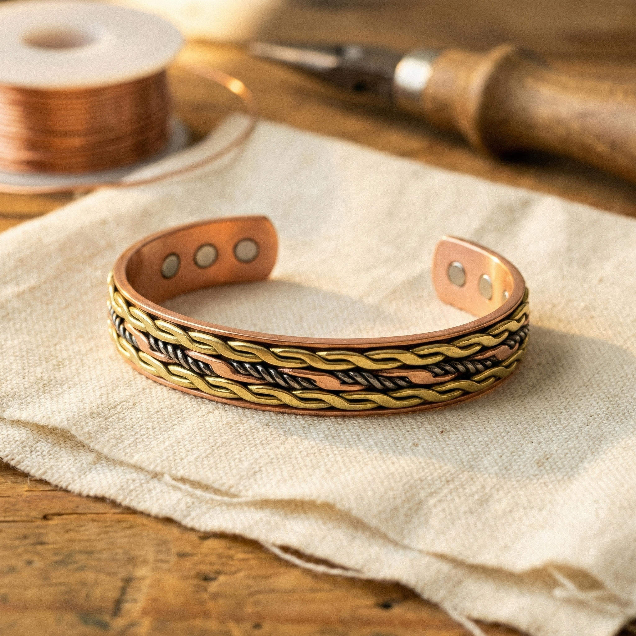 Vera's Weave Koperen Armband