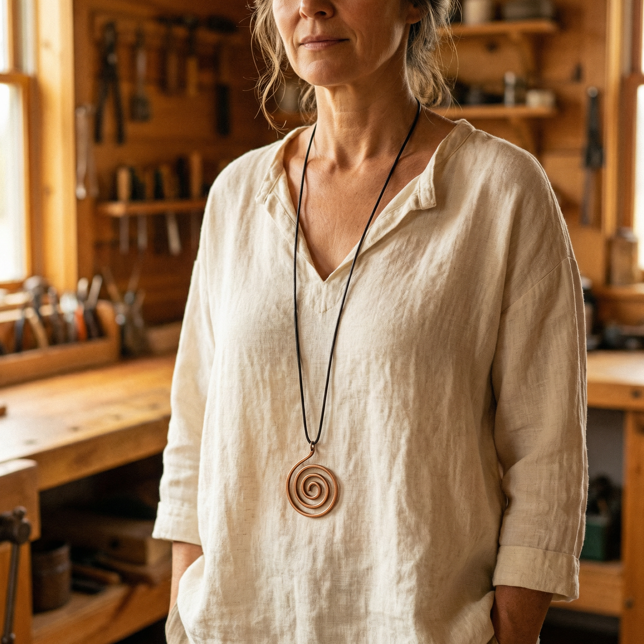 Vera's Mesa Koperen Ketting