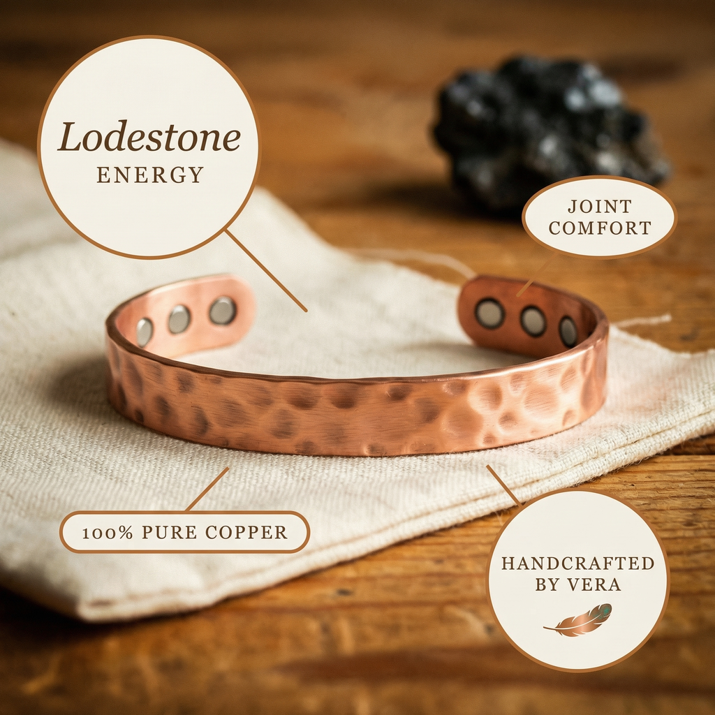 Vera's Lodestone Koperen Armband