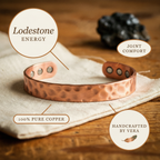 Vera's Lodestone Koperen Armband