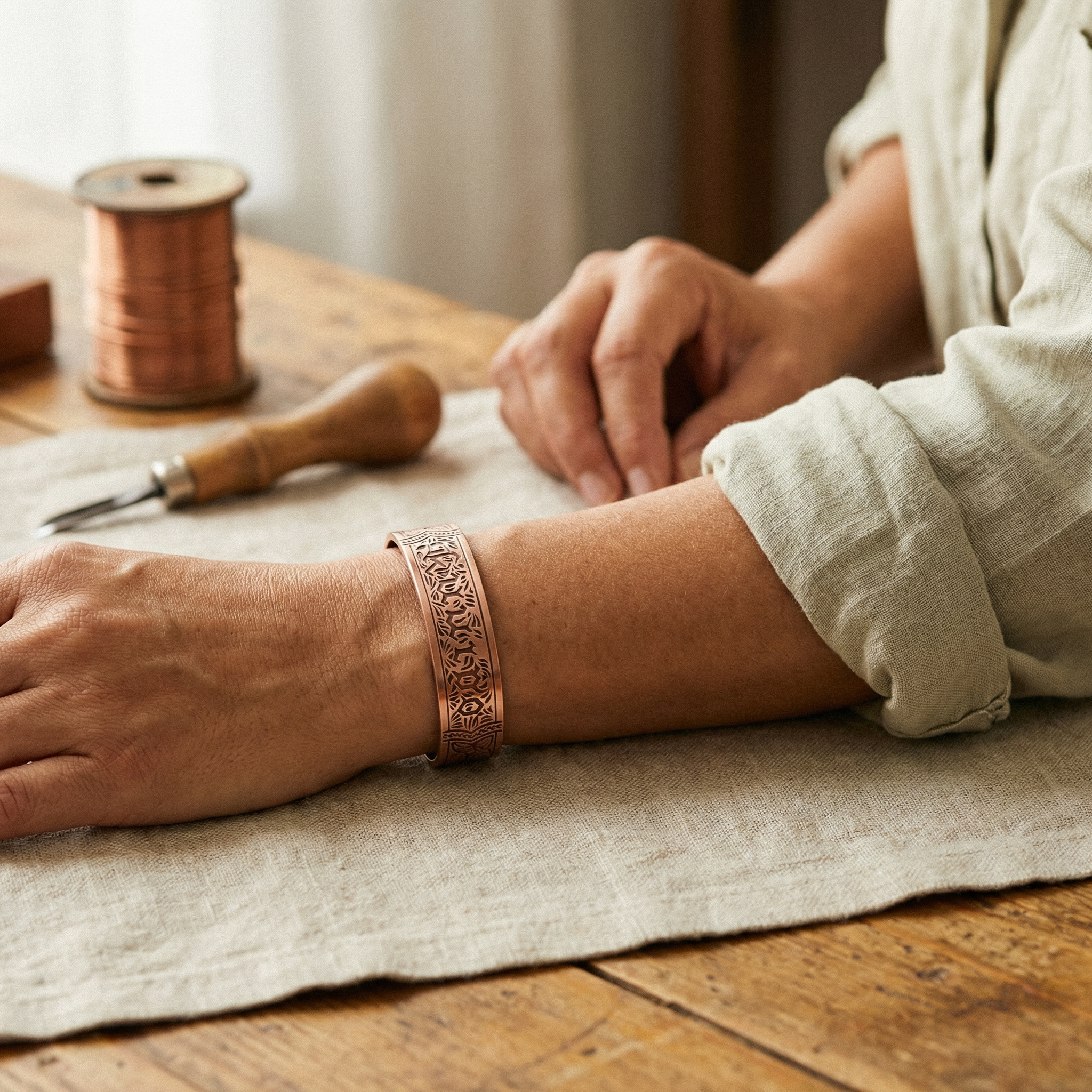 Vera's Drift Koperen Armband