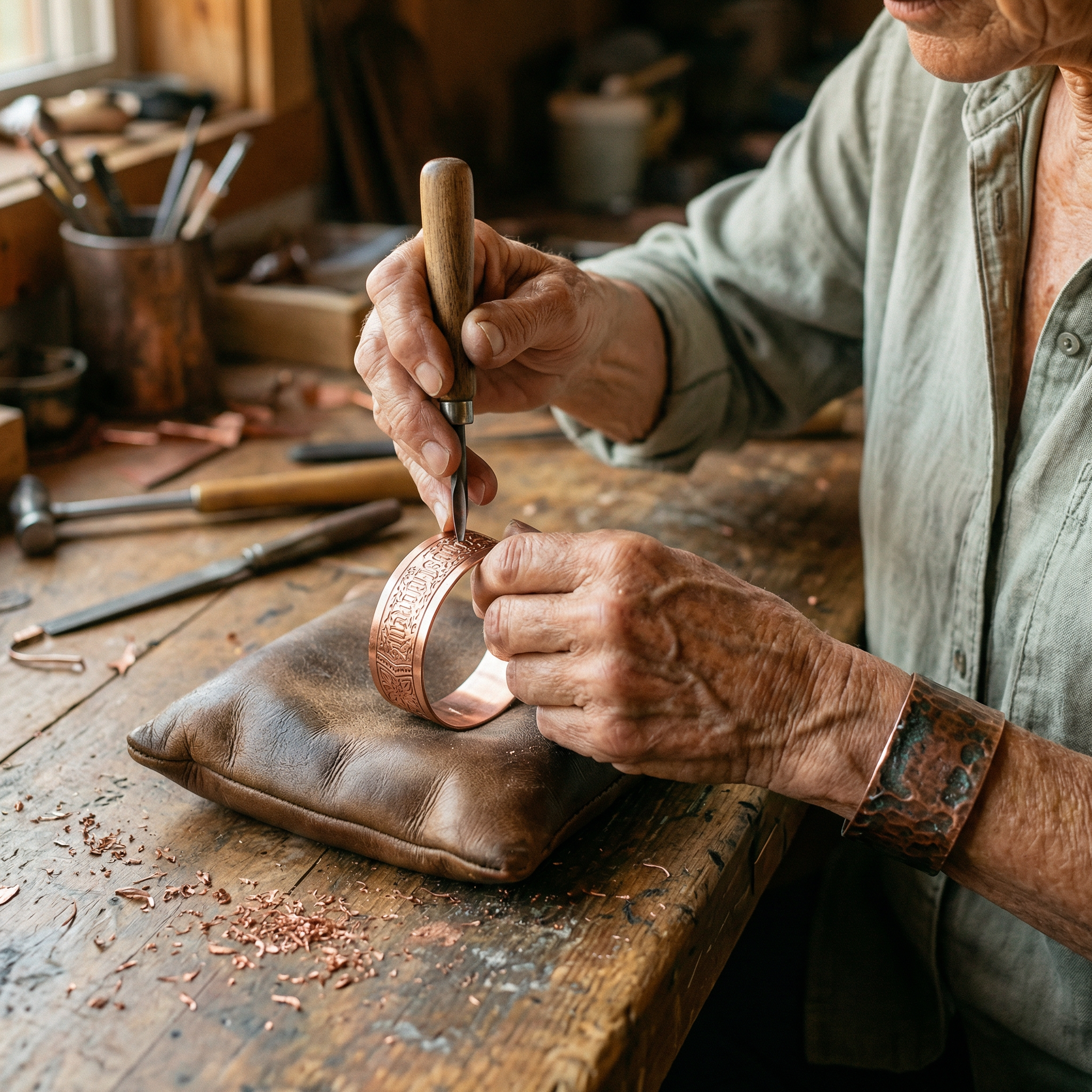 Vera's Drift Koperen Armband