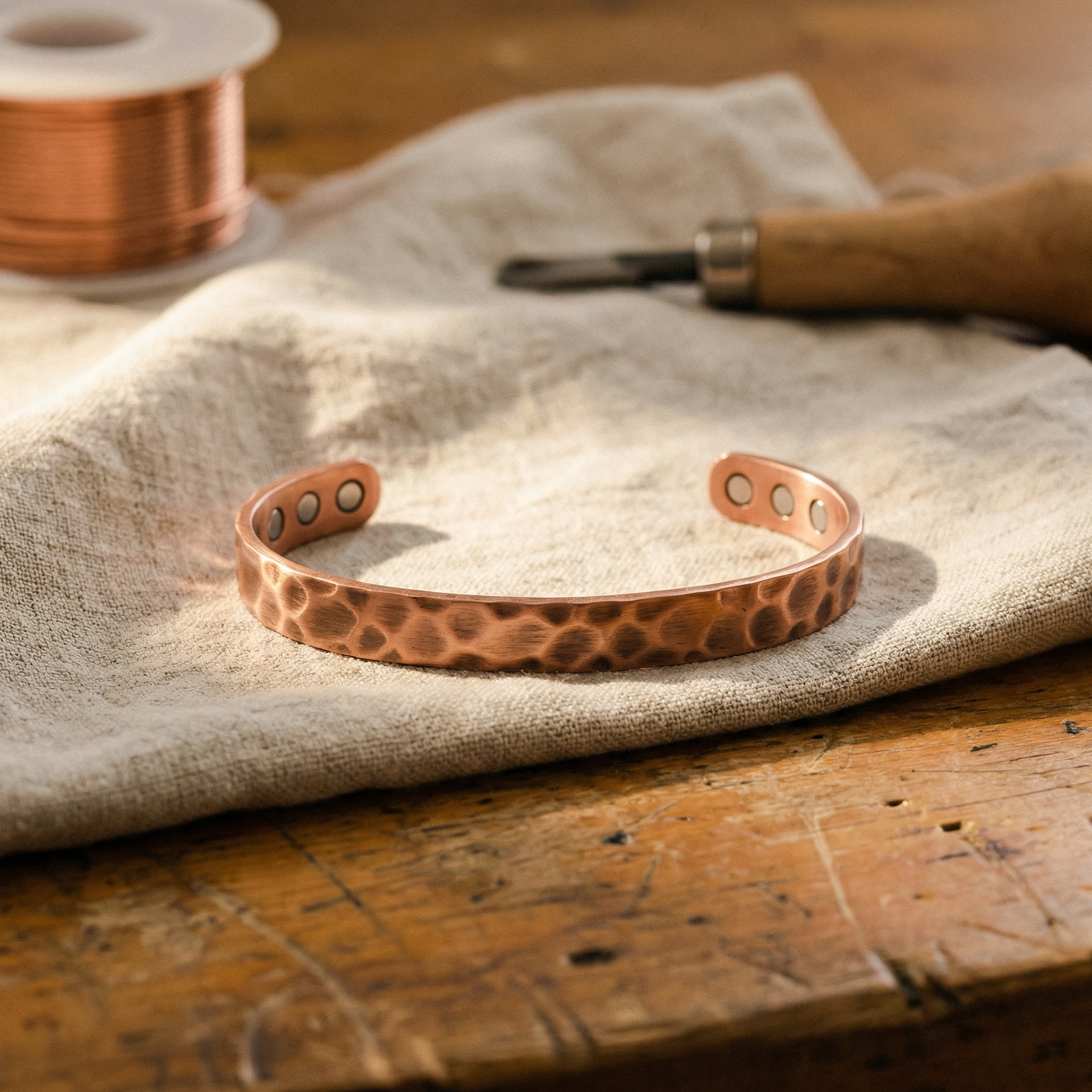 Vera's Furrow Koperen Armband