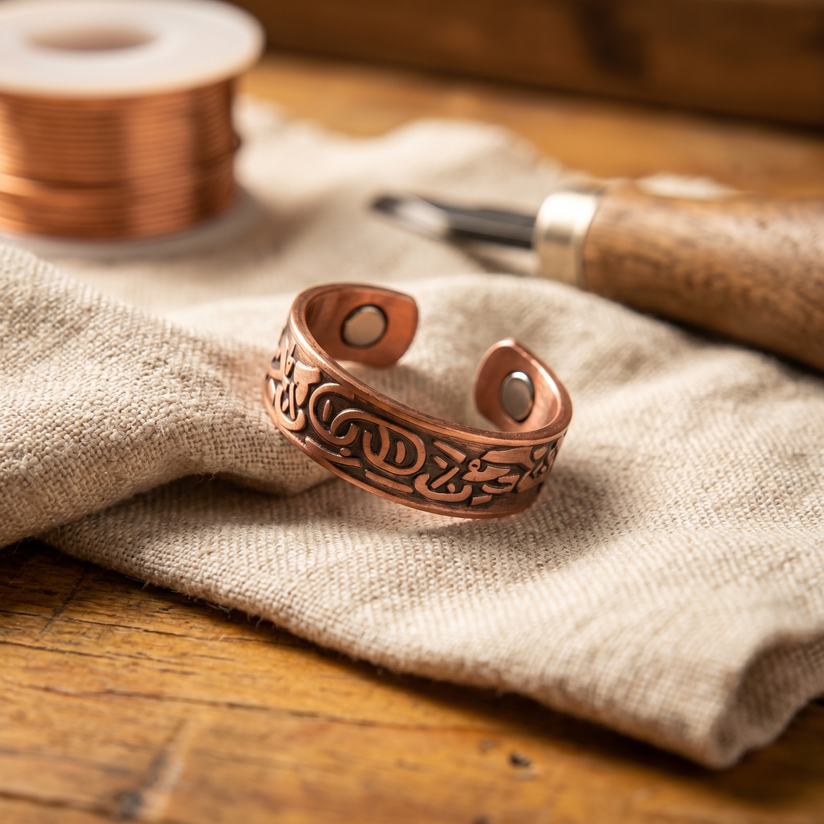 Vera's Burr Koperen Ring