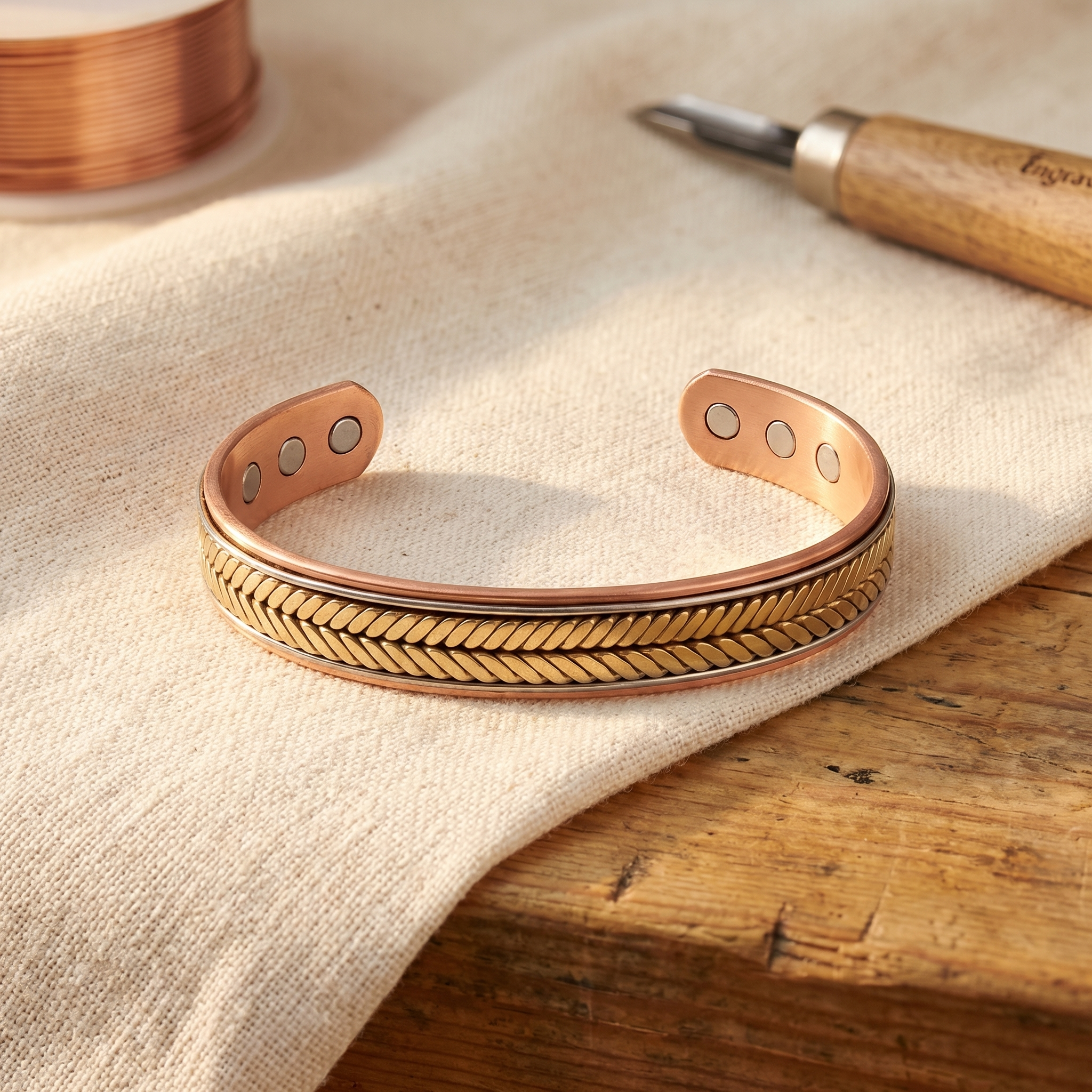 Vera's Oogst Koper Armband