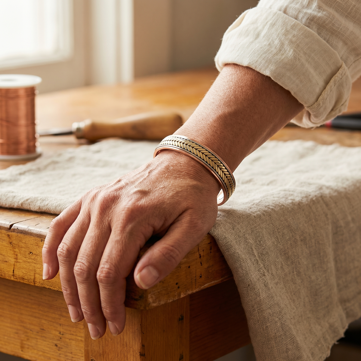 Vera's Oogst Koper Armband