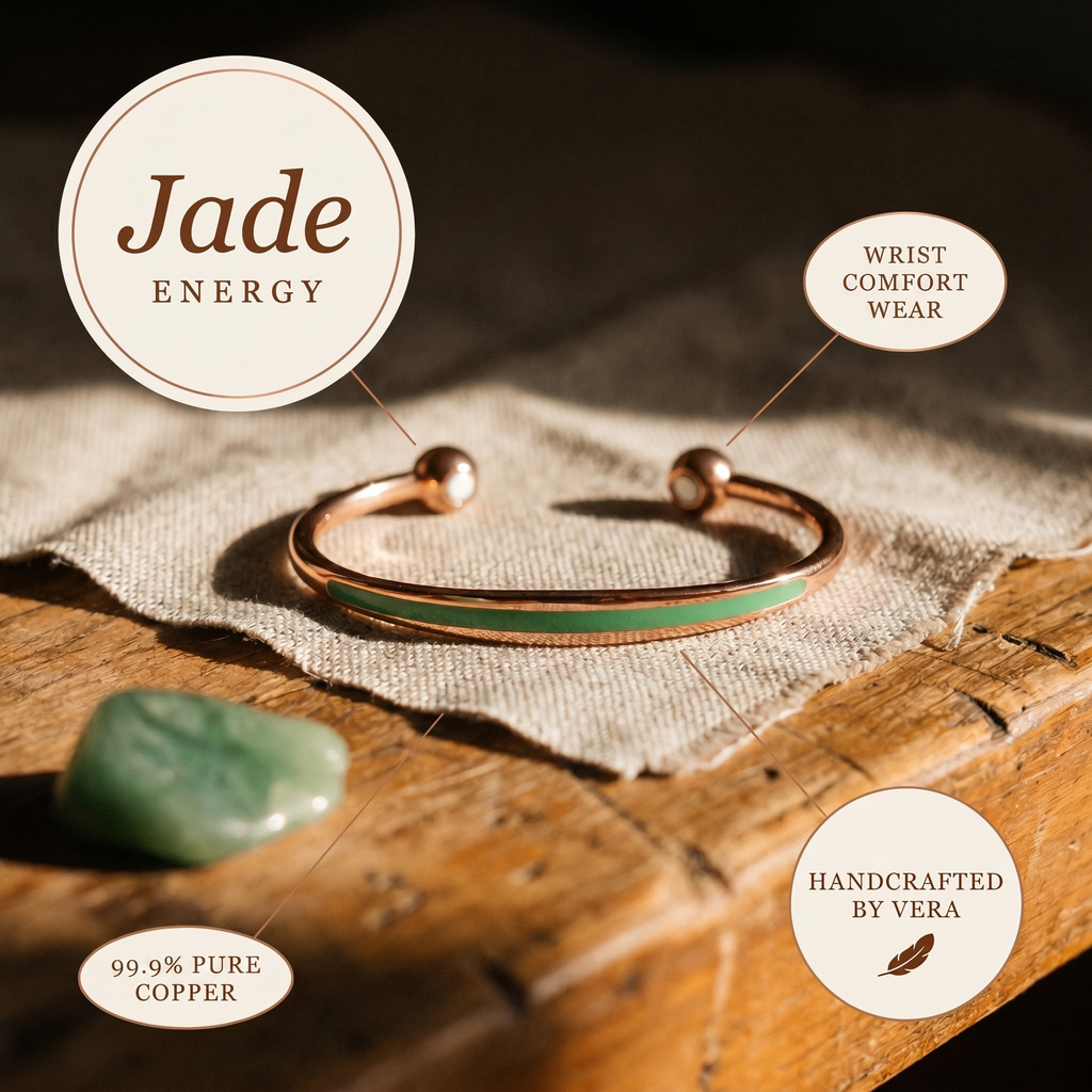 Vera's Jade Koperen Armband