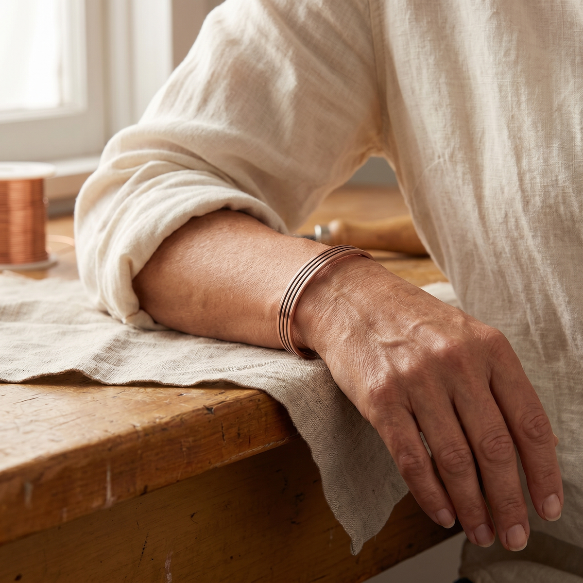 Vera's Salie Koperen Armband