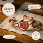 Vera's Sphere Roze Koperen Armband