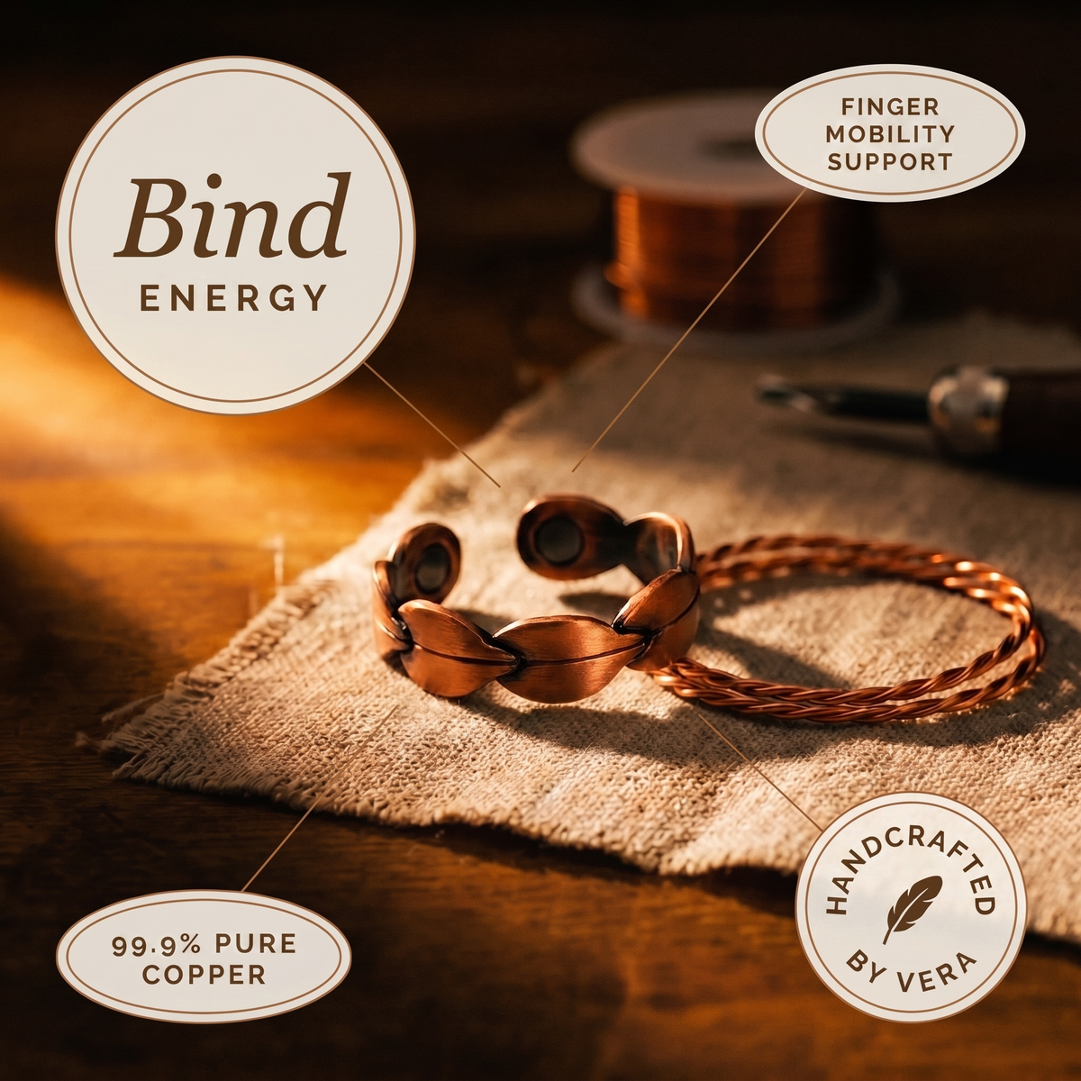 Vera's Bind Koper Ring