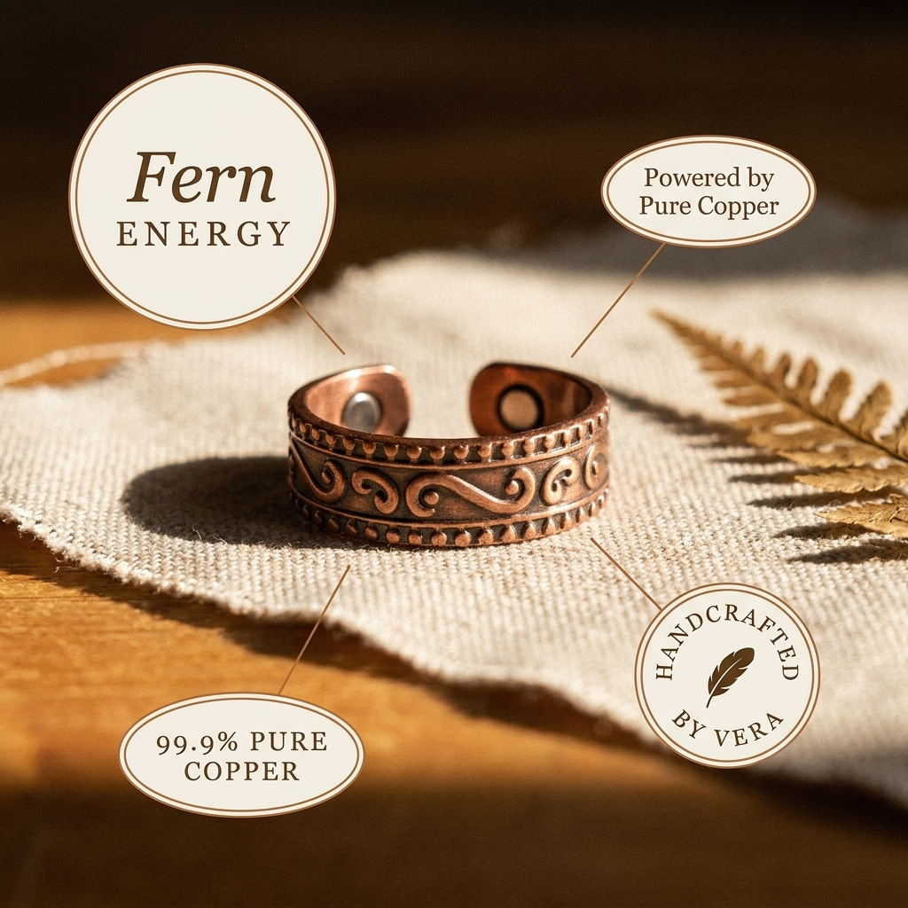 Vera's Fern Koperen Ring