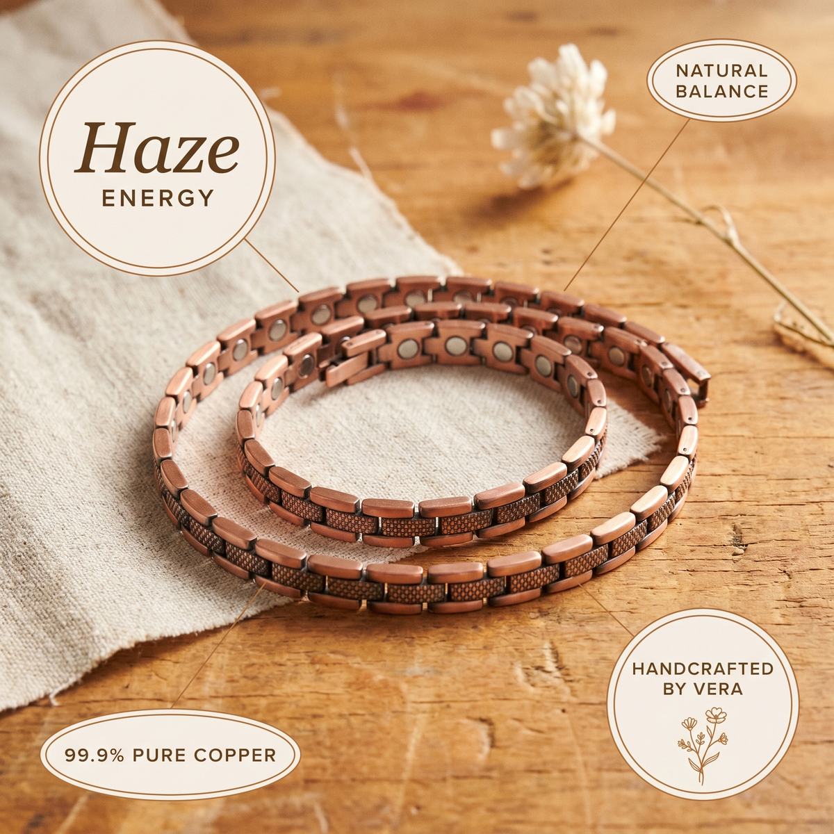 Vera's Haze Koperen Ketting