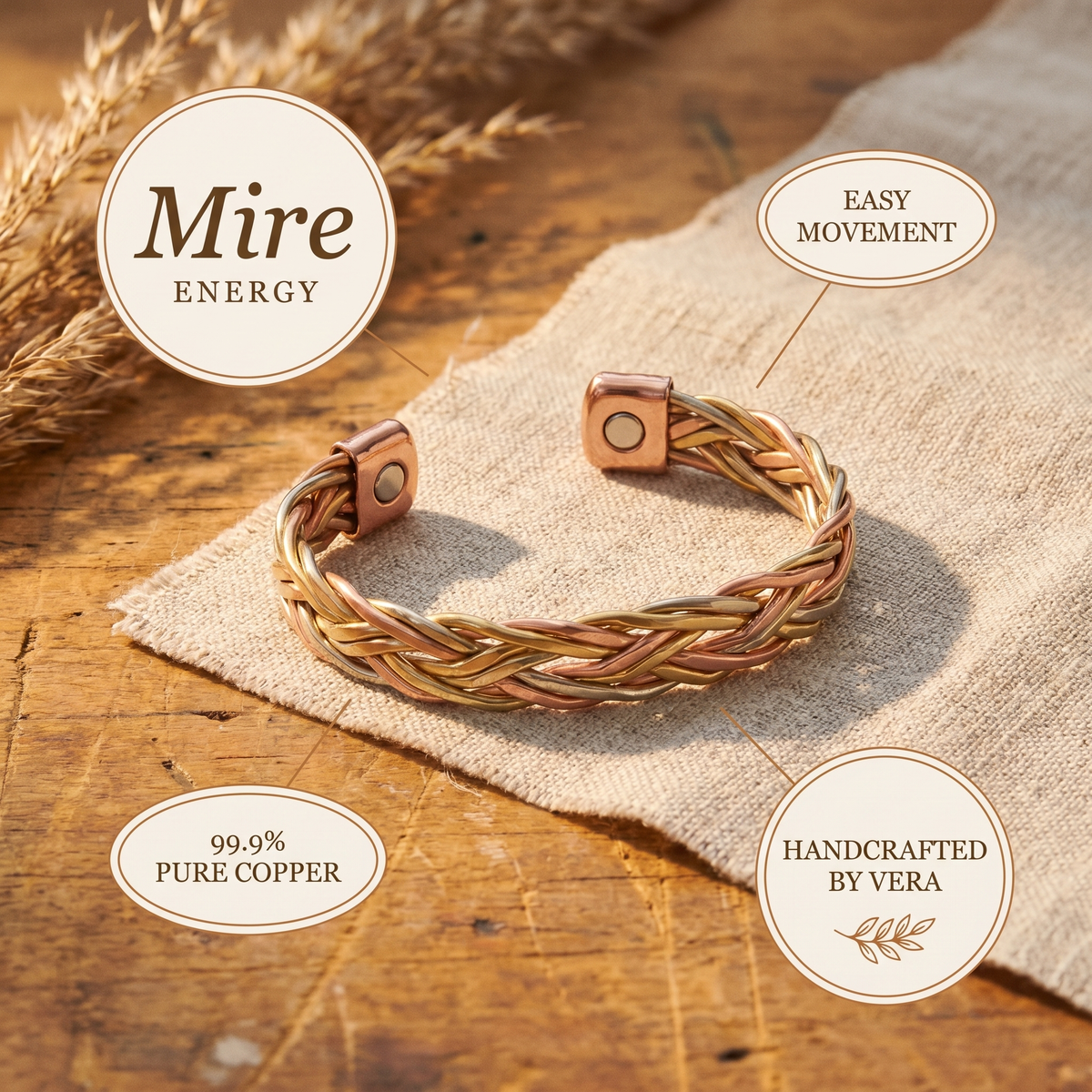 Vera's Mire Koperen Armband