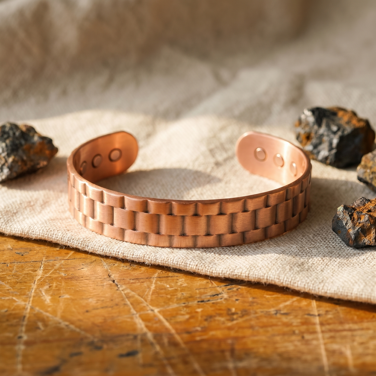 Vera's Oor Mannen Koper Armband