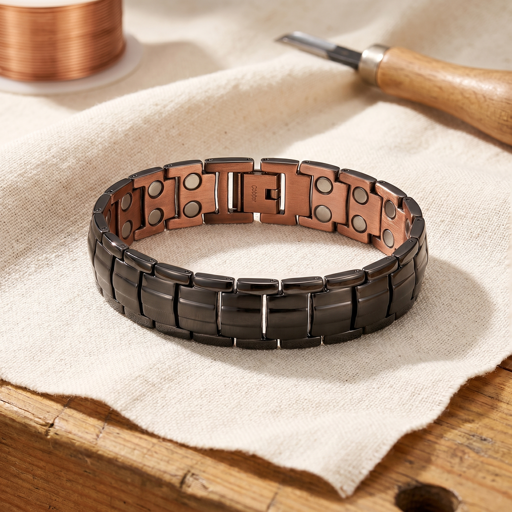 Vera's Oker Heren Koper Armband