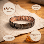 Vera's Oker Heren Koper Armband