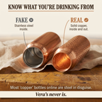 Vera's Pure Koper Waterfles