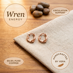 Vera's Wren Koperen Hoepel Oorbellen