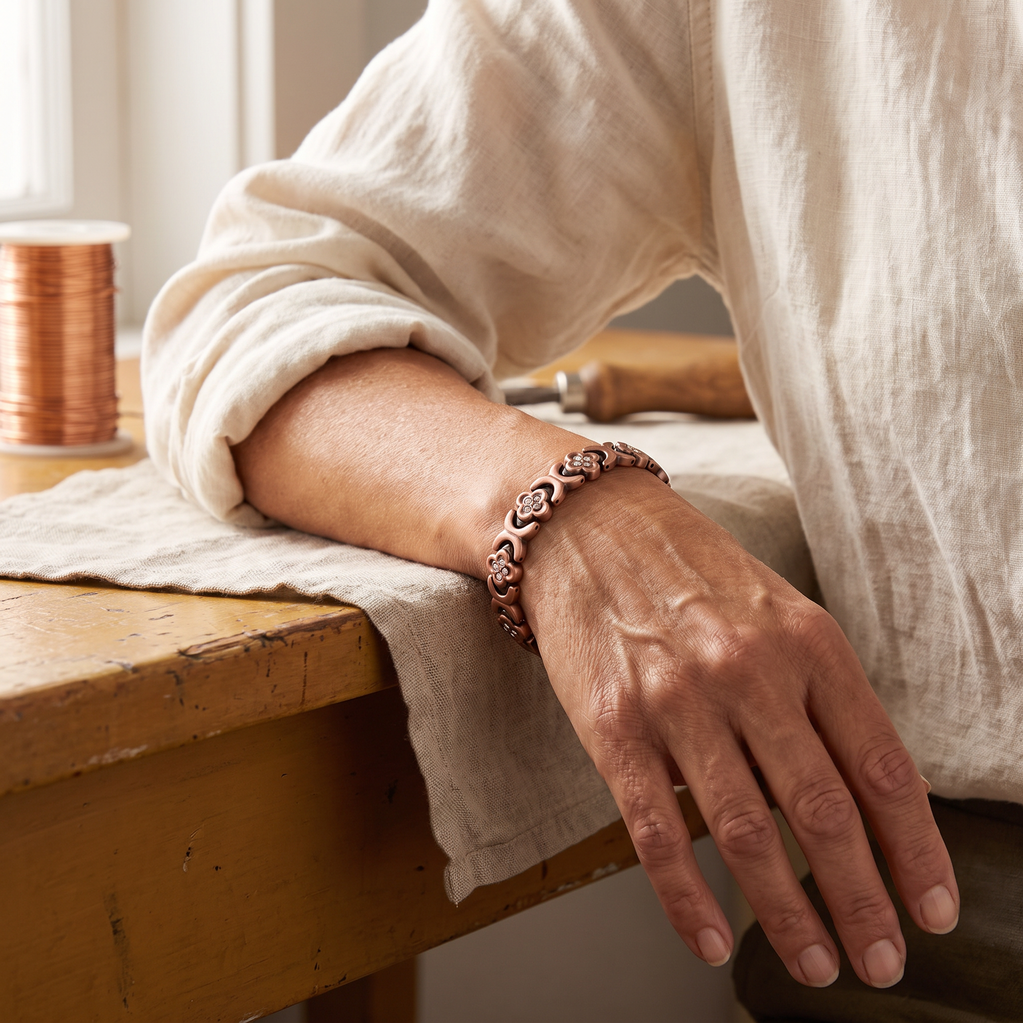 Vera's Keel Koperen Armband