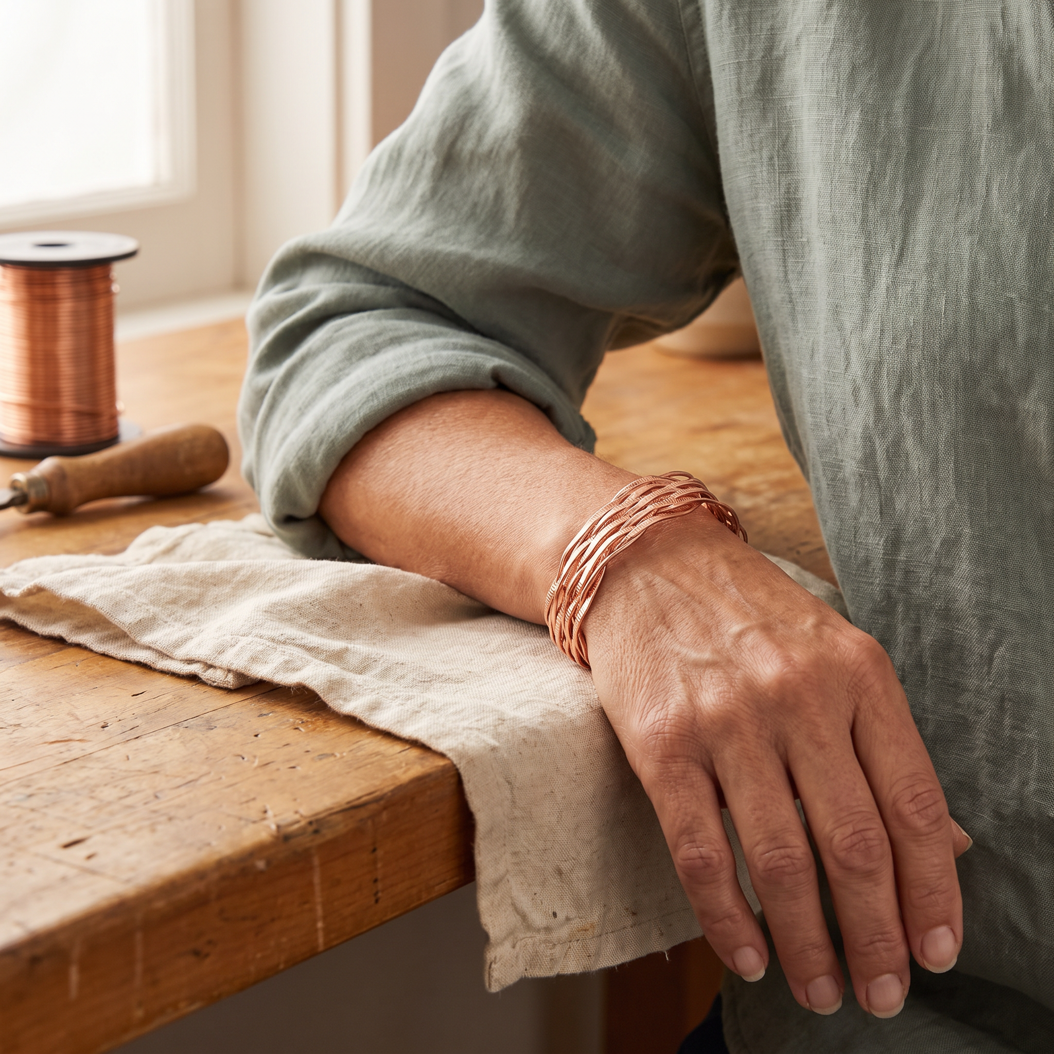 Vera's Wisp Koperen Armband
