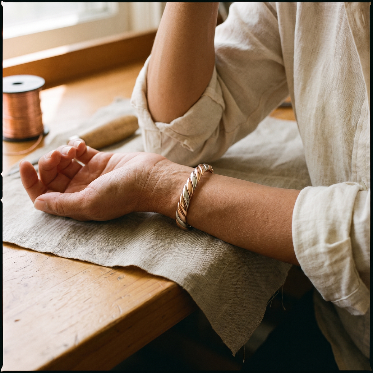 Vera's Bog Koperen Armband