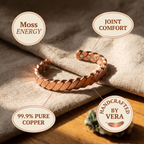 Vera's Mosgroene Koperarmband